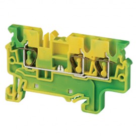Ground/Earth Spring Clamp Terminal Blocks connectwell CXG2.5/3